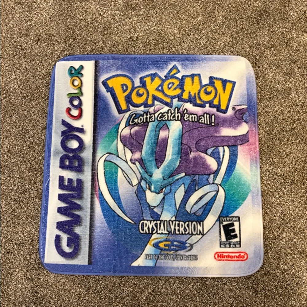 Pokémon Crystal Version Game Boy Color Rug